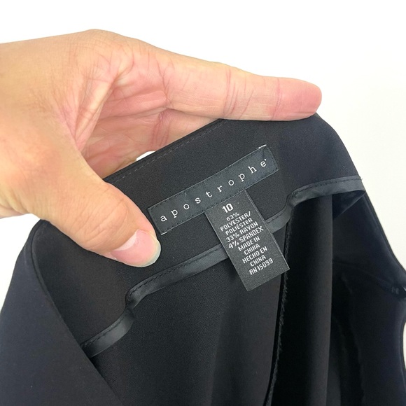 Apostrophe A-Line Flare Midi Skirt in Black - Picture 6 of 6